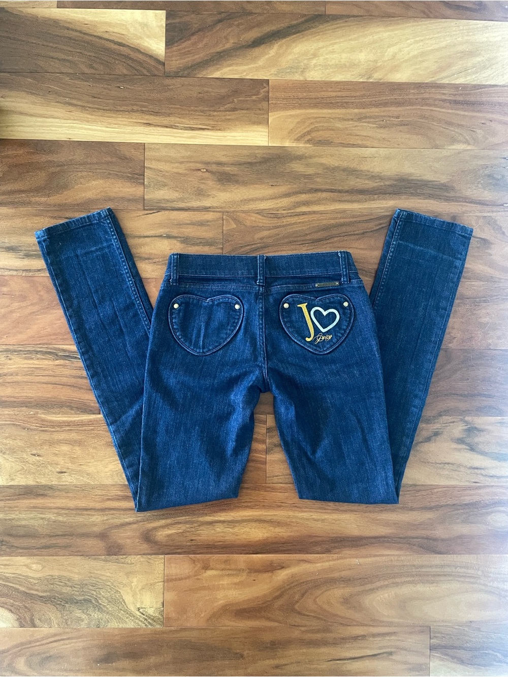 Vintage Juicy Couture Low Rise Heart Pocket Jeans